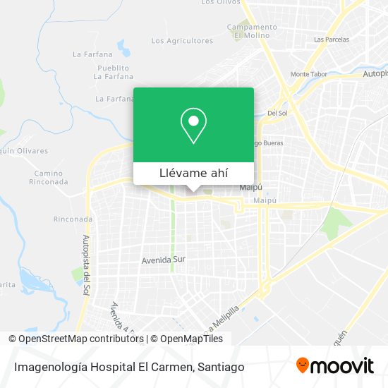 Mapa de Imagenología Hospital El Carmen