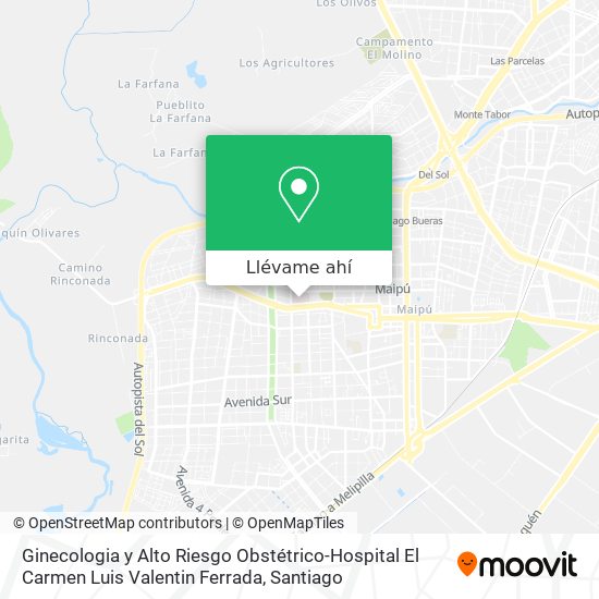 Mapa de Ginecologia y Alto Riesgo Obstétrico-Hospital El Carmen Luis Valentin Ferrada