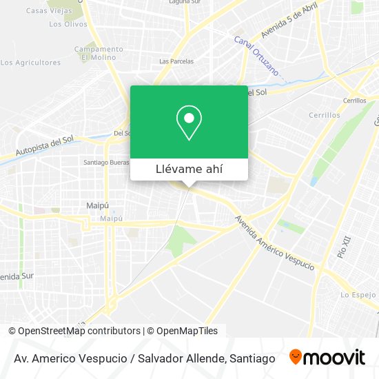 Mapa de Av. Americo Vespucio / Salvador Allende