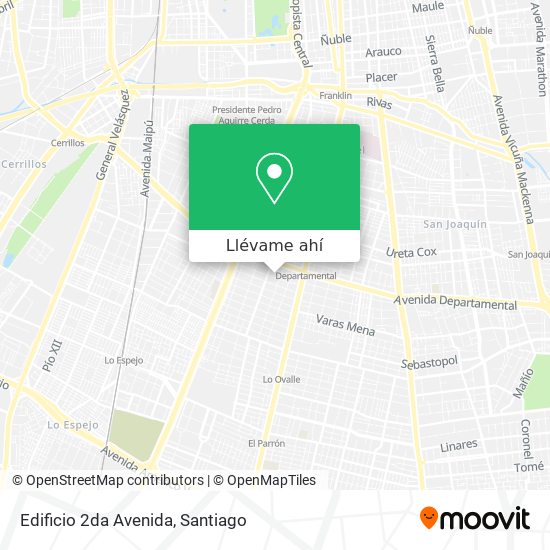 Mapa de Edificio 2da Avenida