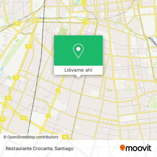 Mapa de Restaurante Crocante