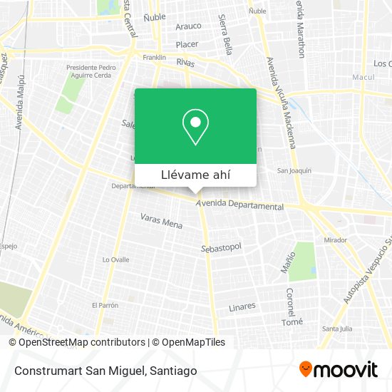 Mapa de Construmart San Miguel