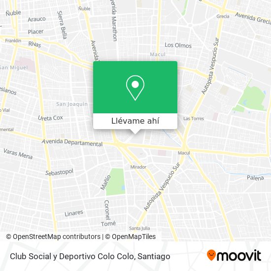 Mapa de Club Social y Deportivo Colo Colo