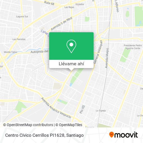 Mapa de Centro Cívico Cerrillos PI1628