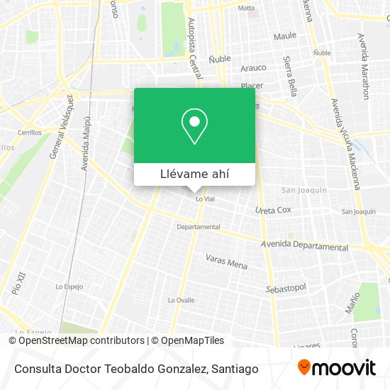 Mapa de Consulta Doctor Teobaldo Gonzalez