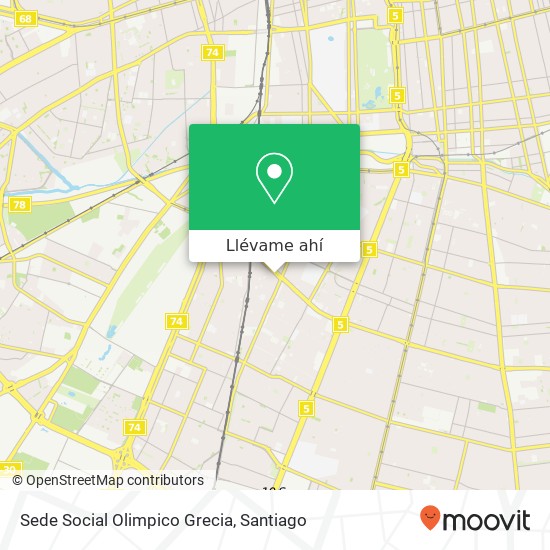 Mapa de Sede Social Olimpico Grecia