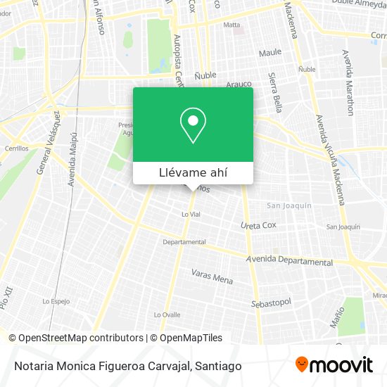 Mapa de Notaria Monica Figueroa Carvajal