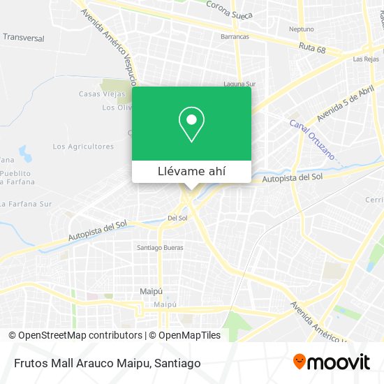 Mapa de Frutos Mall Arauco Maipu