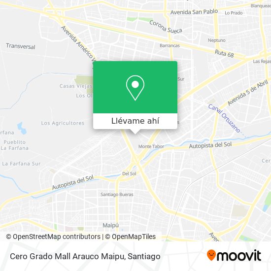 Mapa de Cero Grado Mall Arauco Maipu