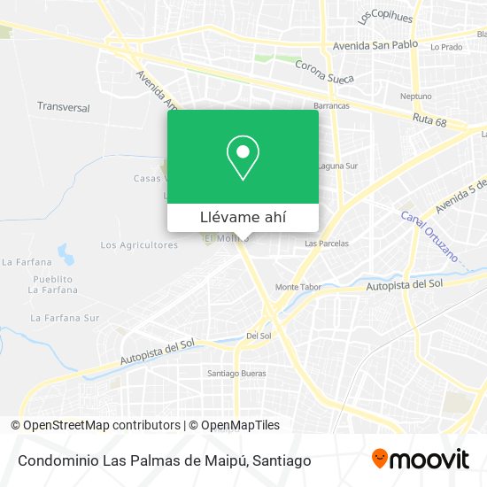 Mapa de Condominio Las Palmas de Maipú