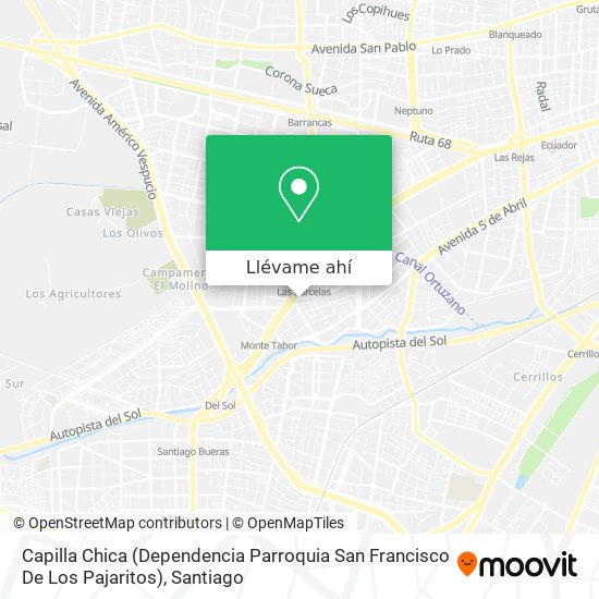 Mapa de Capilla Chica (Dependencia Parroquia San Francisco De Los Pajaritos)