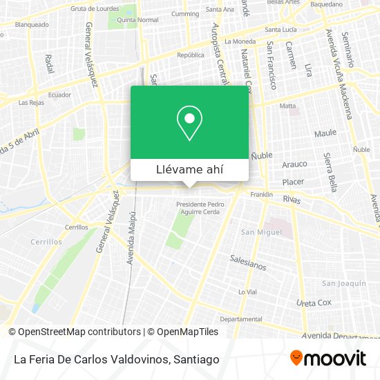 Mapa de La Feria De Carlos Valdovinos