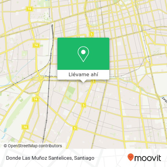 Mapa de Donde Las Muñoz Santelices