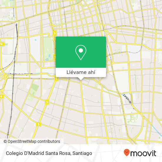 Mapa de Colegio D'Madrid Santa Rosa