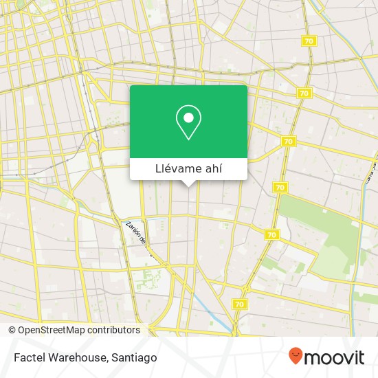 Mapa de Factel Warehouse