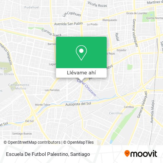 Mapa de Escuela De Futbol Palestino