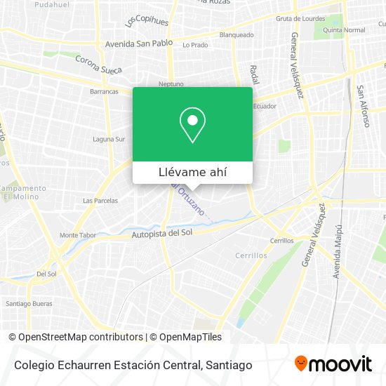 Mapa de Colegio Echaurren Estación Central