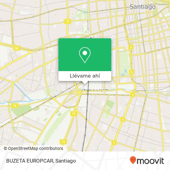 Mapa de BUZETA EUROPCAR