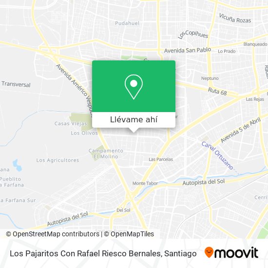 Mapa de Los Pajaritos Con Rafael Riesco Bernales