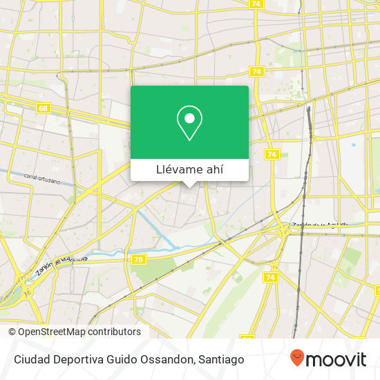 Mapa de Ciudad Deportiva Guido Ossandon