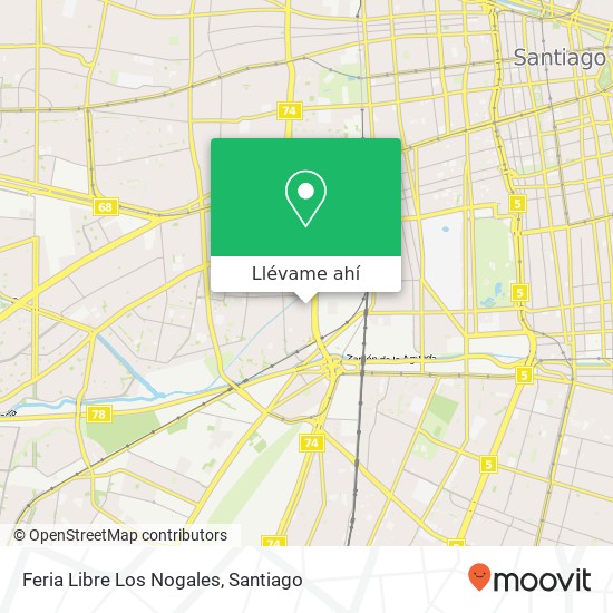 Mapa de Feria Libre Los Nogales