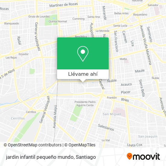 Mapa de jardin infantil pequeño mundo