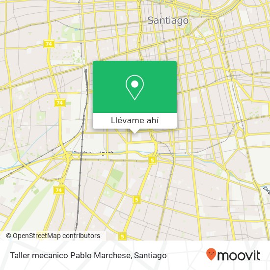 Mapa de Taller mecanico Pablo Marchese