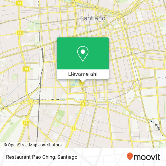 Mapa de Restaurant Pao Ching
