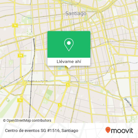 Mapa de Centro de eventos SG #1516