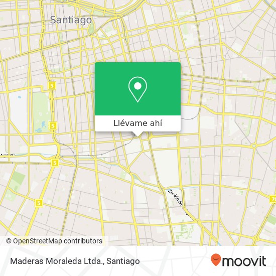 Mapa de Maderas Moraleda Ltda.