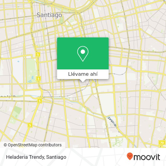 Mapa de Heladeria Trendy