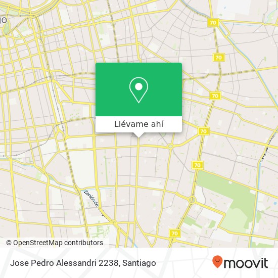 Mapa de Jose Pedro Alessandri 2238