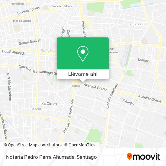 Mapa de Notaría Pedro Parra Ahumada