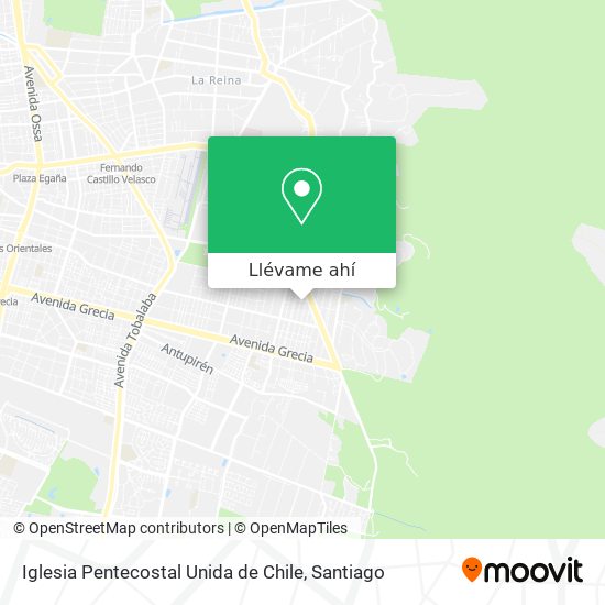 Mapa de Iglesia Pentecostal Unida de Chile