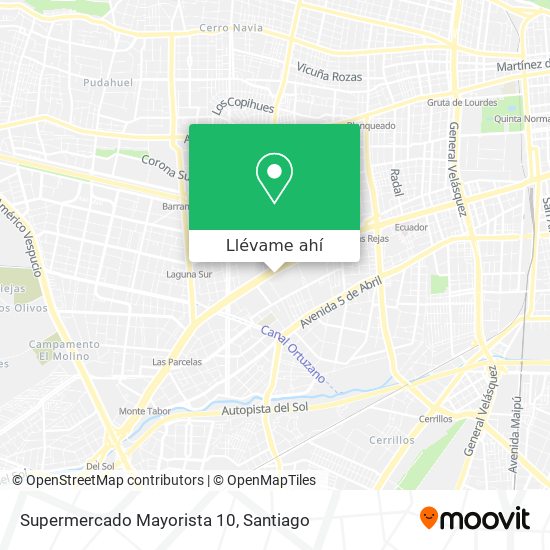 Mapa de Supermercado Mayorista 10