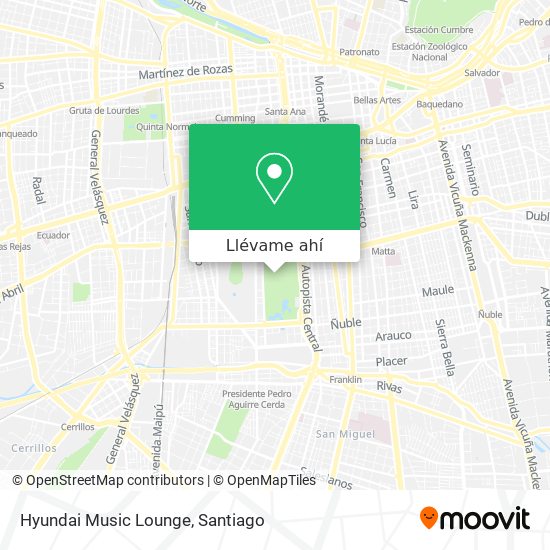 Mapa de Hyundai Music Lounge