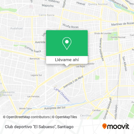 Mapa de Club deportivo "El Sabueso"