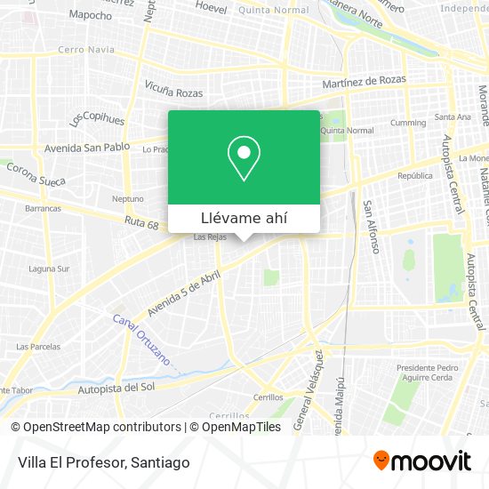 Mapa de Villa El Profesor