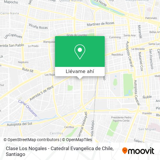 Mapa de Clase Los Nogales - Catedral Evangelica de Chile