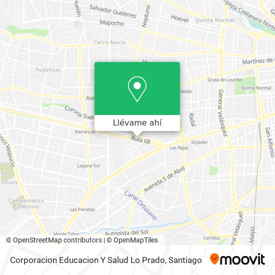 Mapa de Corporacion Educacion Y Salud  Lo Prado