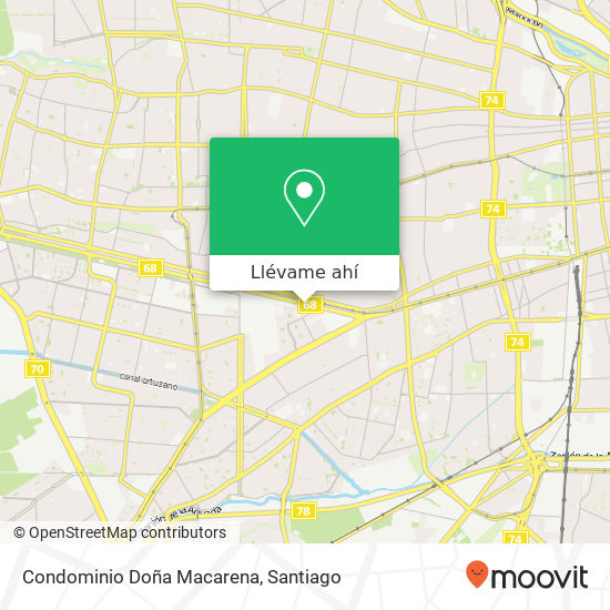 Mapa de Condominio Doña Macarena