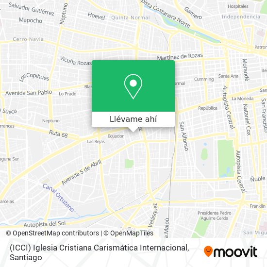 Mapa de (ICCI) Iglesia Cristiana Carismática Internacional