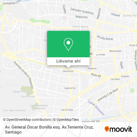 Mapa de Av. General Óscar Bonilla esq. Av.Teniente Cruz