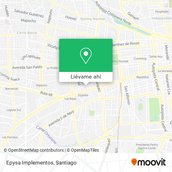 Mapa de Epysa Implementos