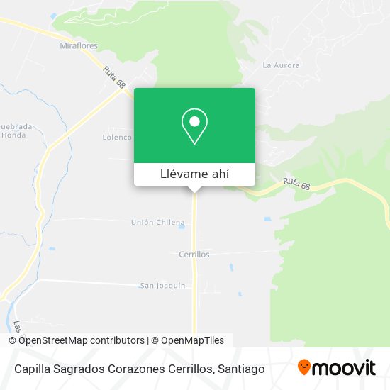 Mapa de Capilla Sagrados Corazones Cerrillos