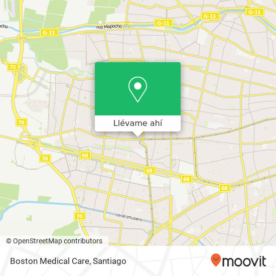 Mapa de Boston Medical Care
