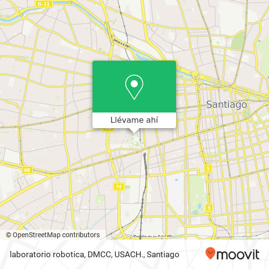 Mapa de laboratorio robotica, DMCC, USACH.