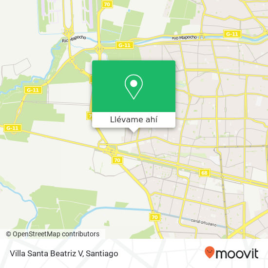 Mapa de Villa Santa Beatriz V