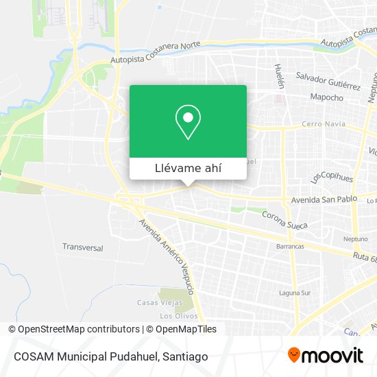 Mapa de COSAM Municipal Pudahuel