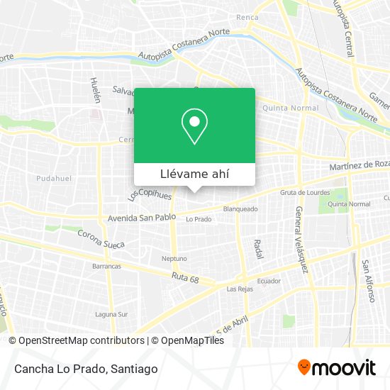 Mapa de Cancha Lo Prado